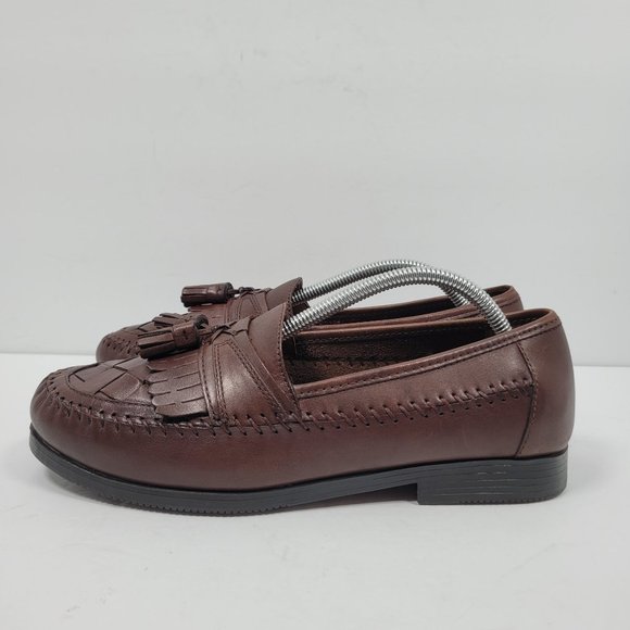 Giorgio Brutini Men\'s Brown Leather Loafers Slip On Shoes US Size 7.5M main image 8